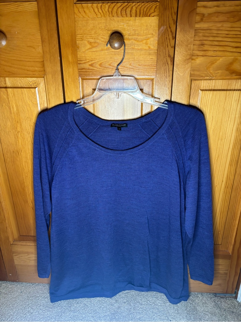 Eileen Fisher Purple Lightweight Crewneck Sweatshirt